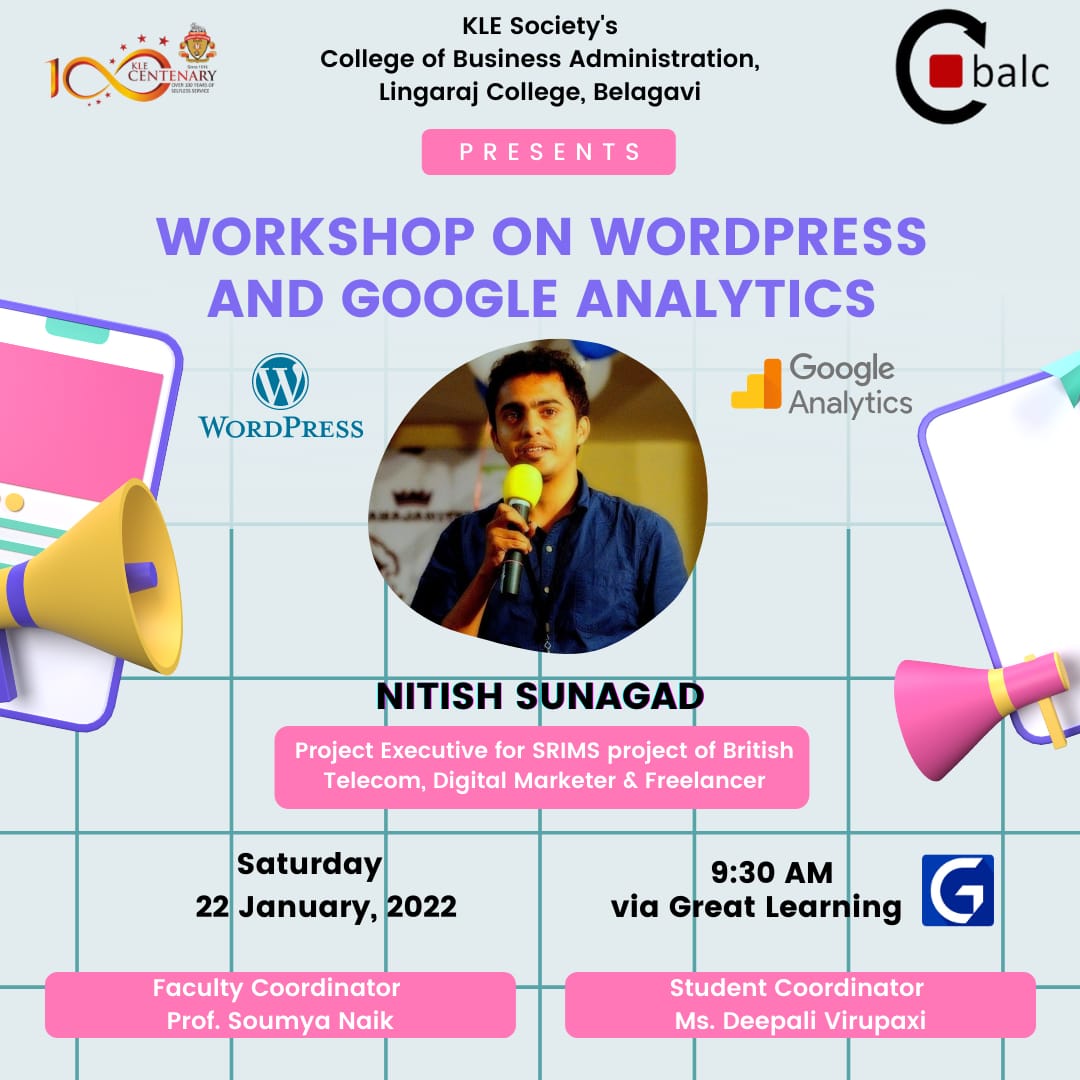 Workshop on WORDPRESS AND GOOGLE ANALYTICS