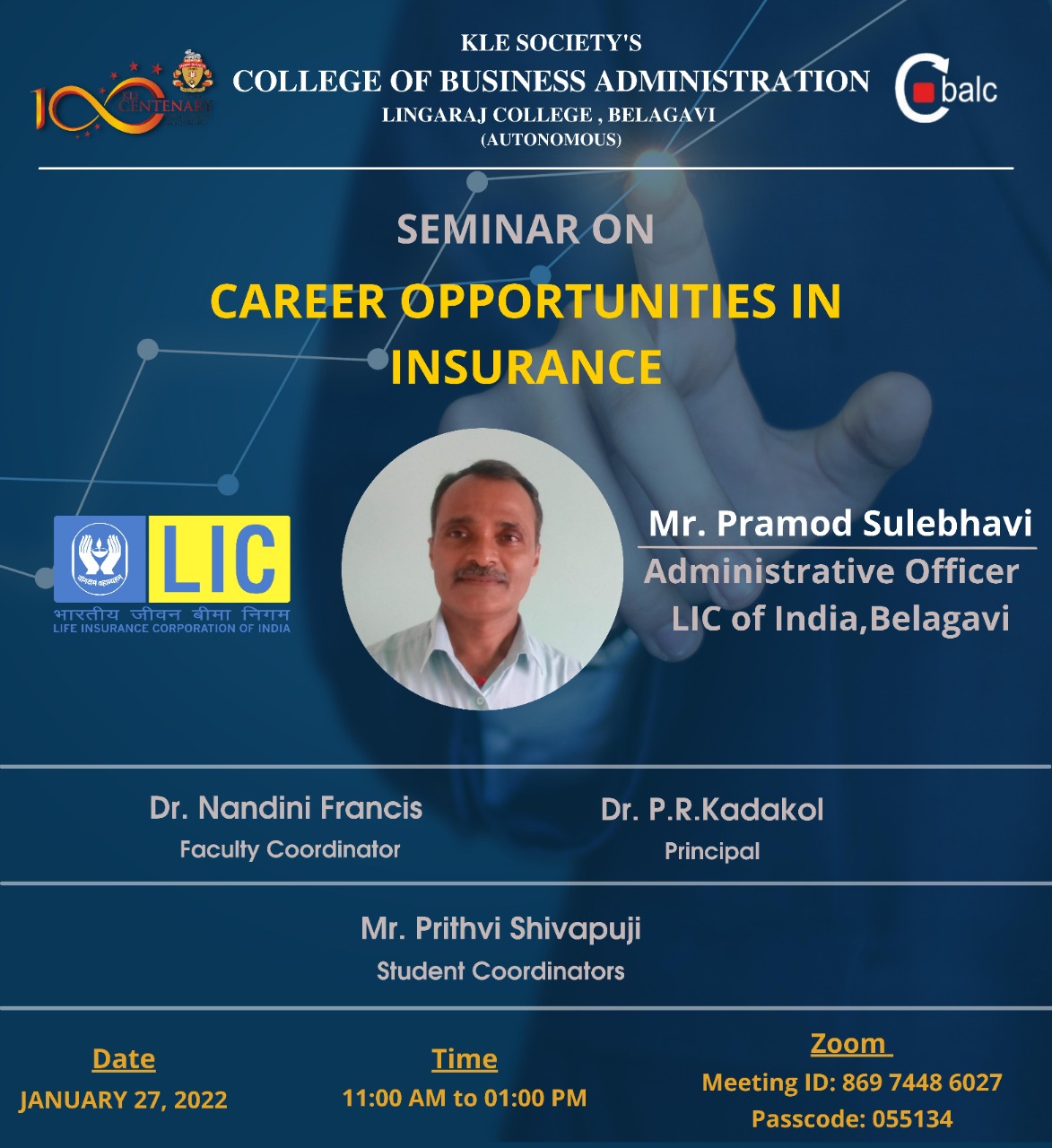 Seminar on CAREER OPPORTUNITIES IN INSURANCE